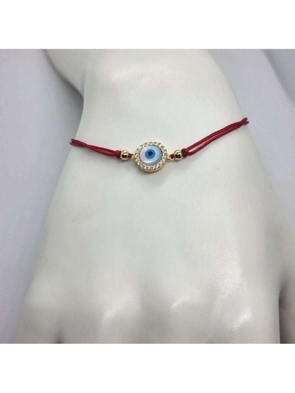 Sterling Silver 925 Evil Eye Design with adjustable bracelet